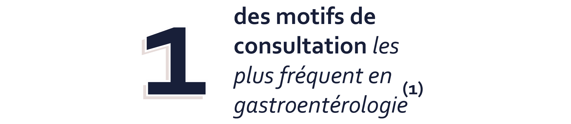 1 des motifs de consultations les plus fréquent en gastroentérologie